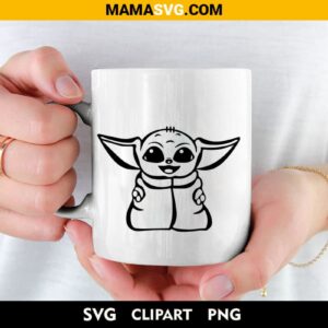 Baby Yoda Svg Free cup design