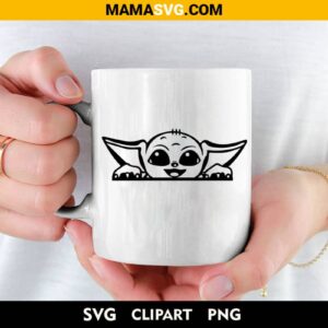 Cute Baby Yoda Svg Cricut Free on cup