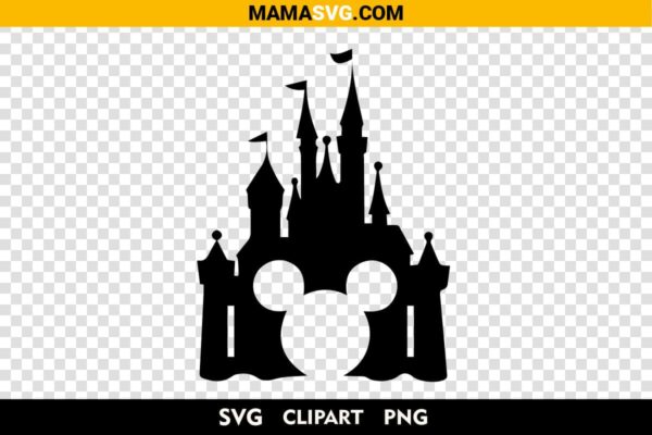 Disney Castle With Mickey Head Svg Free