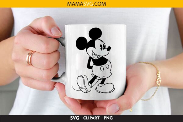 Mickey Mouse Svg Cut File Free on cup