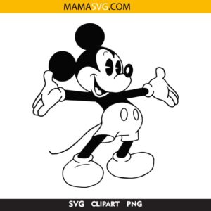 Free Silhouette Cameo Mickey Mouse Svg