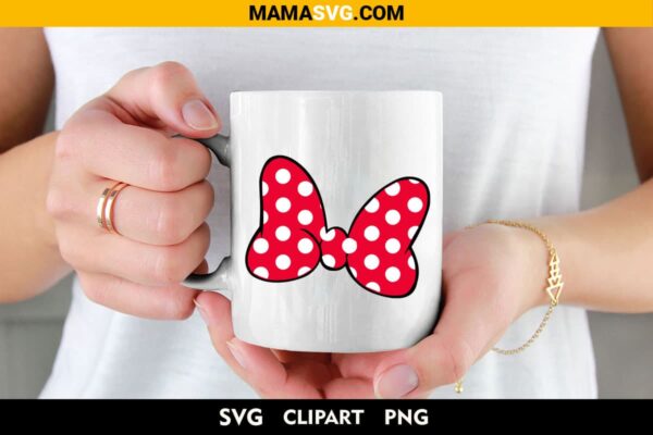 Minnie Mouse Bow Svg Free on mug design