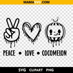 free Peace Love Cocomelon Svg Cricut