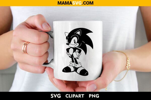 Sonic Svg design on cup