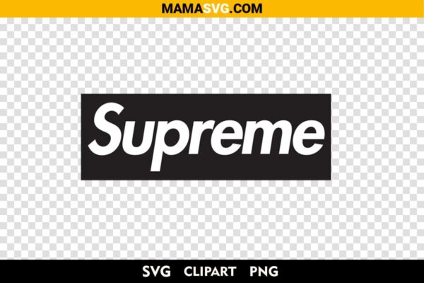 supreme logo svg silhouette