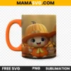 Free Cute Cartoon Pumpkin Characters Sublimation Cup Warp