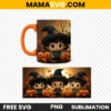 Free Cute Cartoon Witch Kids Sublimation Cup Warp - Image 2