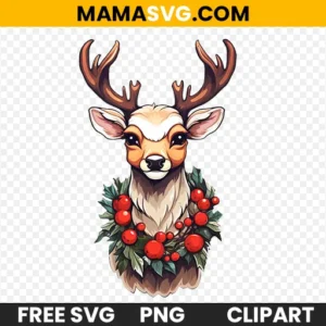 Free Christmas Cute Reindeer Clipart Christmas Clip Art