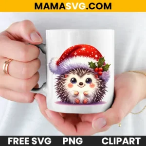 Free Adorable Watercolor Hedgehog Clipart