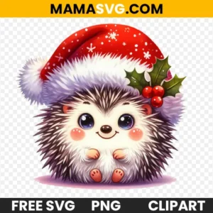 Free Adorable Watercolor Hedgehog Clipart