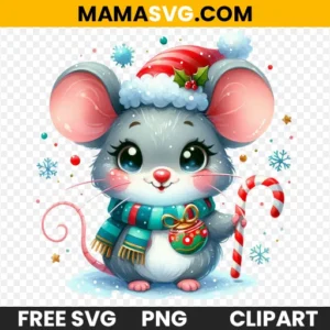 Free Charming Watercolor Mouse Clipart Transparent Background