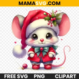 Free Cute Watercolor Mouse Clipart PNG